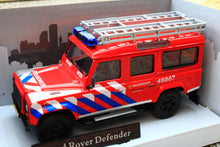 Load image into Gallery viewer, CAR453245 Cararama 1:43 Scale Land Rover Defender 110 Brandweer Version NL