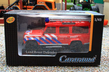 Load image into Gallery viewer, CAR453245 Cararama 1:43 Scale Land Rover Defender 110 Brandweer Version NL