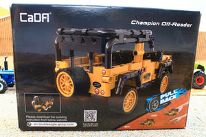 CDAC52028W Cadfi Land Rover Defender Off Roader with Pull Back Action Brick Builder Kit (389pcs)