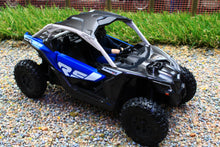 Load image into Gallery viewer, DCM60005 Diecastmasters 1:32 Scale CAN-AM Maverick X3 X RS Turbo RR All terrain 4x4 vehicle in Black and Blue