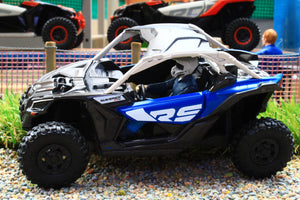 DCM60005 Diecastmasters 1:32 Scale CAN-AM Maverick X3 X RS Turbo RR All terrain 4x4 vehicle in Black and Blue