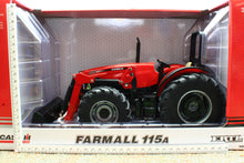 Load image into Gallery viewer, ERT44254 Ertl 116 Scale Case Farmall 115S 4wd Tractor with Loader