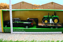 Load image into Gallery viewer, ERT46630CM Ertl 132 Scale Ford F350 Pickup + Trailer + John Deere 5075E Tractor