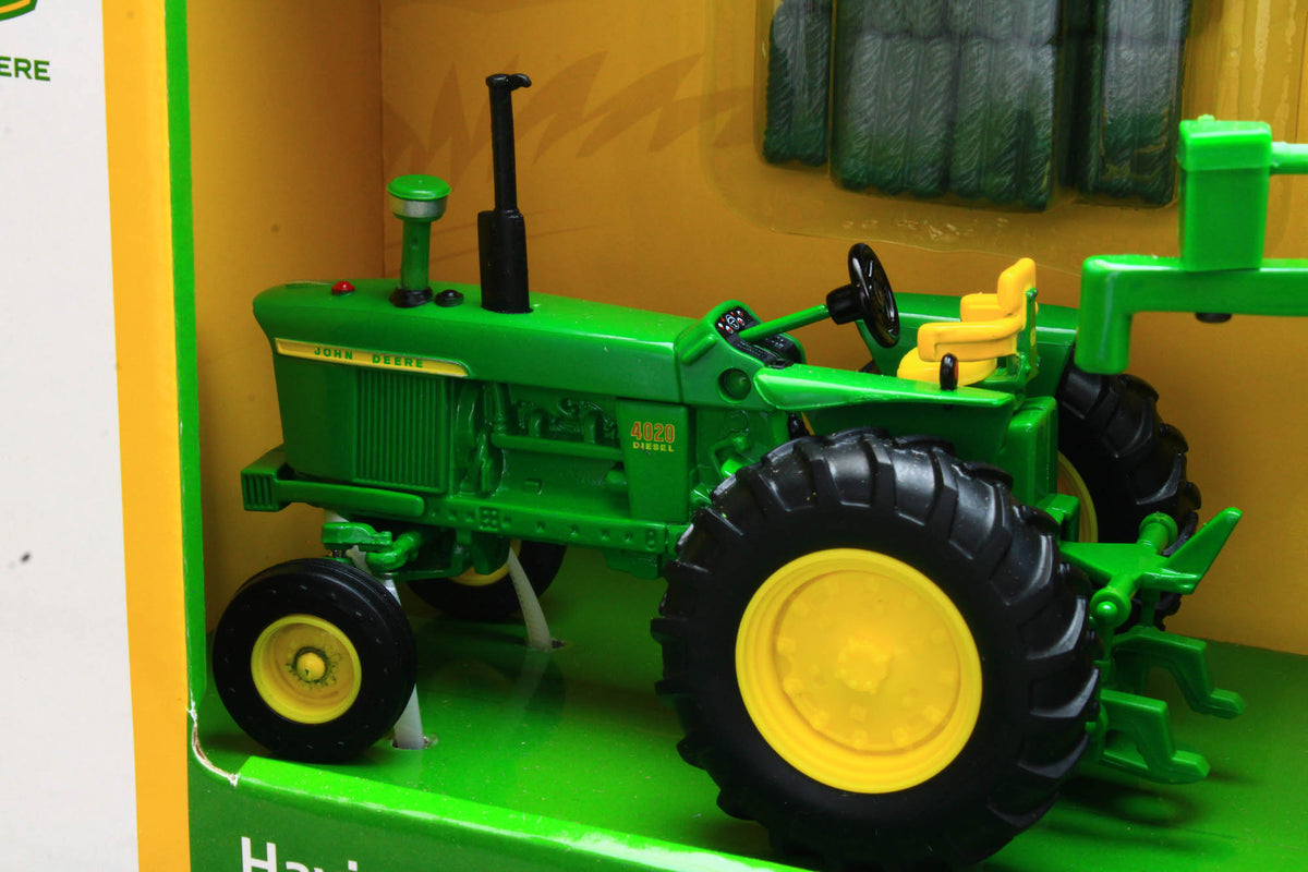 ERTL 1/32 - Tracteur John Deere 4020 Avec Cabine Et FWA - Vert - Neuf