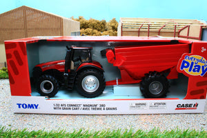 ERT47408 Ertl 132 Scale Case IH Magnum 380 with Grain Chaser Bin Set