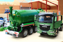 Load image into Gallery viewer, Ex Demo W07650 Wiking MAN TGS 18.510 4x4 2 Axle Lorry Tractor Unit in Green with W7656 Wiking Garant Kotte TSA 30000 Lorry Tanker in Green