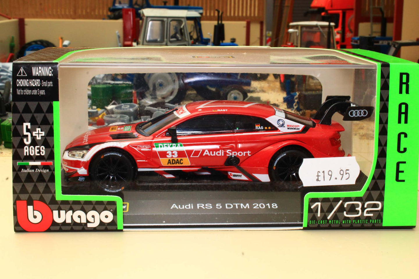 Ex Display BUR41160 Burago 1:32 Scale Audi RS 5 DTM Coupe