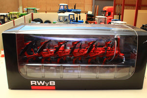 FAULTY REP120 Replicagri Besson Charrue Rwy8 In Red 6 Furrow Reversible Plough Missing furough as shown