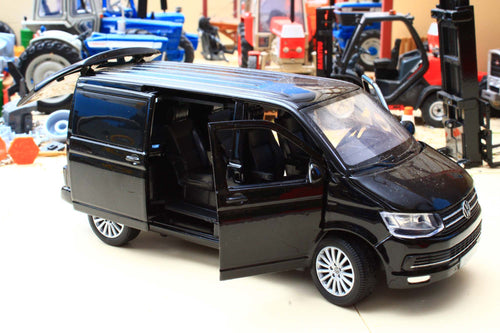 Faulty Tayumo 1:32 Scale VW Transporter Multivan T6 in Black FAULTY - BACK LIGHT COVER MISSING