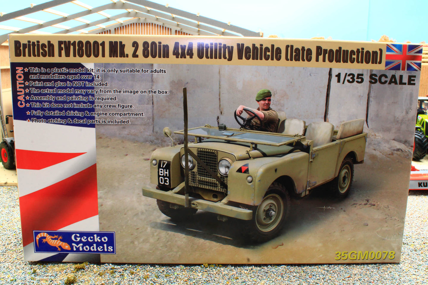 GEC350078 Gecko 1:35 Scale British FV18001 Land Rover MKII80in Utility ...