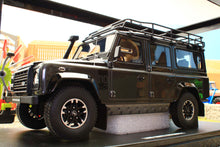 Load image into Gallery viewer, GT Spirit Models 1 18 scale Land Rover Defender 110 SW Adventure Edition model in Corris Grey with roof rack and rugged off road detailing