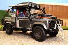 Load image into Gallery viewer, KYOR08903TR KYOSHO 118 Scale LAND ROVER DEFENDER TOMB RAIDER EDITION 2001