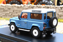 Load image into Gallery viewer, LCD64016B LCD Models 1:64 Scale Land Rover Defender 90 V8 in Vintage Blue