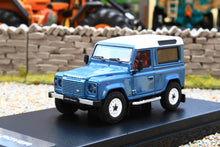 Load image into Gallery viewer, LCD64016B LCD Models 1:64 Scale Land Rover Defender 90 V8 in Vintage Blue