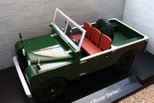 Load image into Gallery viewer, MCG18367 MCG 1:18 Scale Land Rover Series 1 in Dark Green 1957