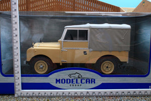 MCG18368 MCG 118 Scale Land Rover Series 1 in Beige 1957