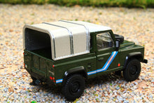 Load image into Gallery viewer, MGT00402R MINI GT 1:64 Scale Land Rover Defender 90 TDI Pickup with canopy in Bronze Green