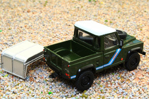 MGT00402R MINI GT 1:64 Scale Land Rover Defender 90 TDI Pickup with canopy in Bronze Green