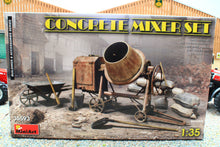 Load image into Gallery viewer, MIA35593 Miniart 1:35 Scale Concrete Mixer Set Kit