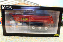 Load image into Gallery viewer, MM2123-02 Marge Models 1:32 Scale Meiller Tipping Trailer in Red