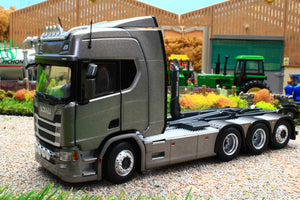 MM2307-02 Marge Models Scania R500 Series Truck with Meiller Hooklift in Dark Grey