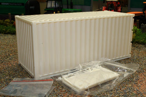 MM2323K Marge Models 132 Scale 20ft Sea Container Kit in plain white