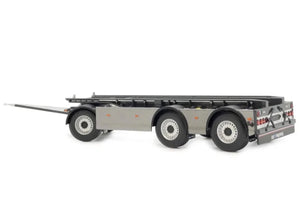 MM2422-04 Marge Models GS-Meppel Scania Hooklift Container Trailer in Dark Metallic Grey