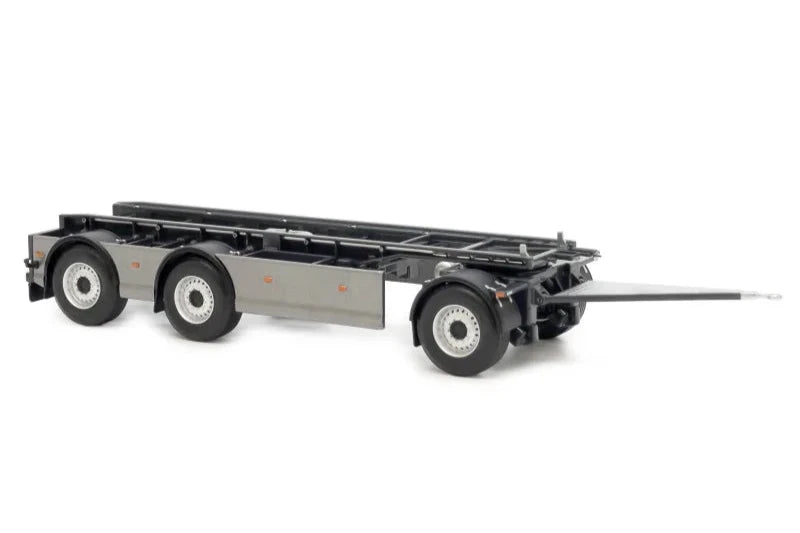 MM2422-04 Marge Models GS-Meppel Scania Hooklift Container Trailer in Dark Metallic Grey