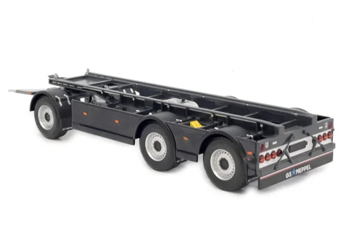 MM2422-05 Marge Models GS-Meppel Volvo Hooklift Container Trailer in Anthracite