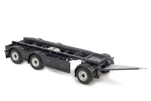 MM2422-05 Marge Models GS-Meppel Volvo Hooklift Container Trailer in Anthracite