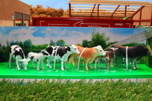 NEW05593A NewRay 132 Scale Cow Assortment Jersey Freisian Hereford