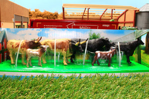 NEW05593B NewRay 132 Scale Cow Assortment Longhorns