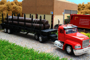 NEW13173 NewRay 132 Scale Mack CH Lorry with Log Trailer