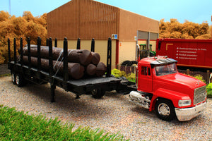 NEW13173 NewRay 132 Scale Mack CH Lorry with Log Trailer
