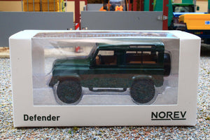 NOV845108 Norev 1:43 Scale Land Rover Defender 90  1995 in dark Green