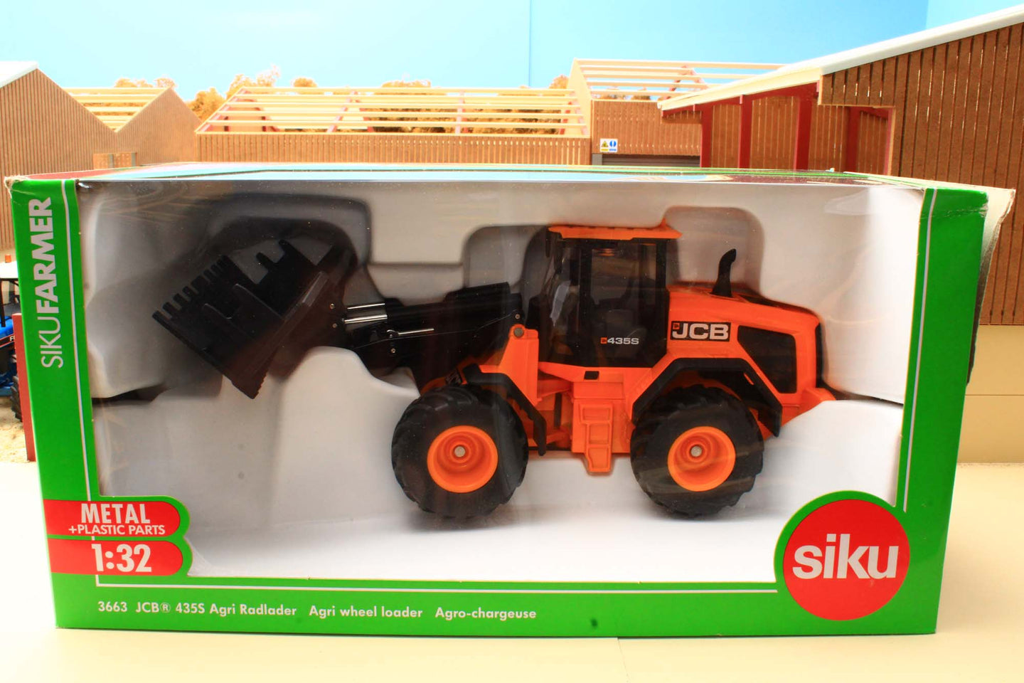 No 1 3663 Siku Jcb 435s Wheeled Loader (With Removable Attachment) - Box not 100%