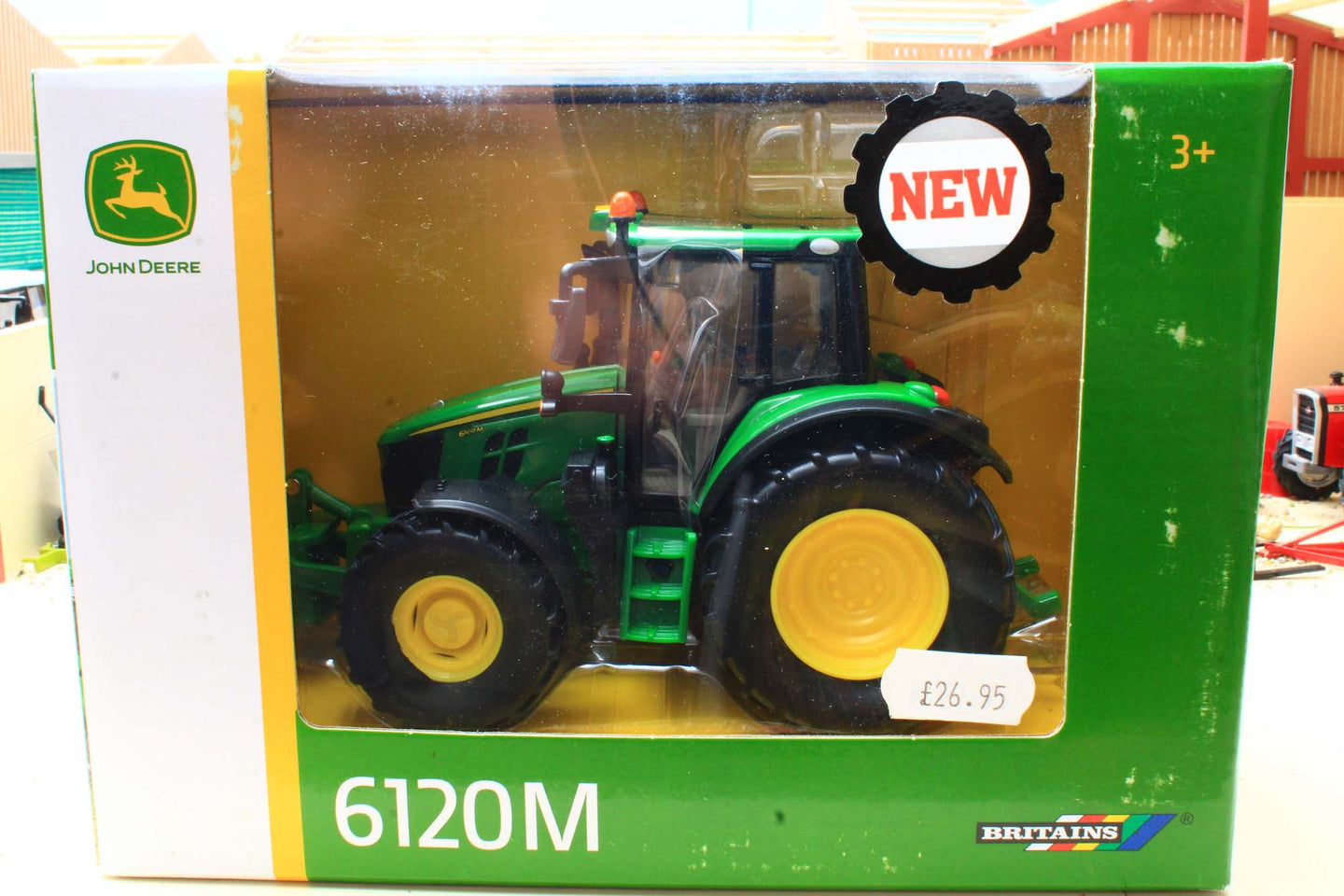 No 1 43248 Britains John Deere 6120M 4WD Tractor - BOX NOT 100%