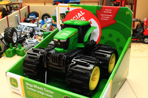 No 1 46711 Britains Monster Treads Mini John Deere Tractor With Mega Wheels TATTY BOX