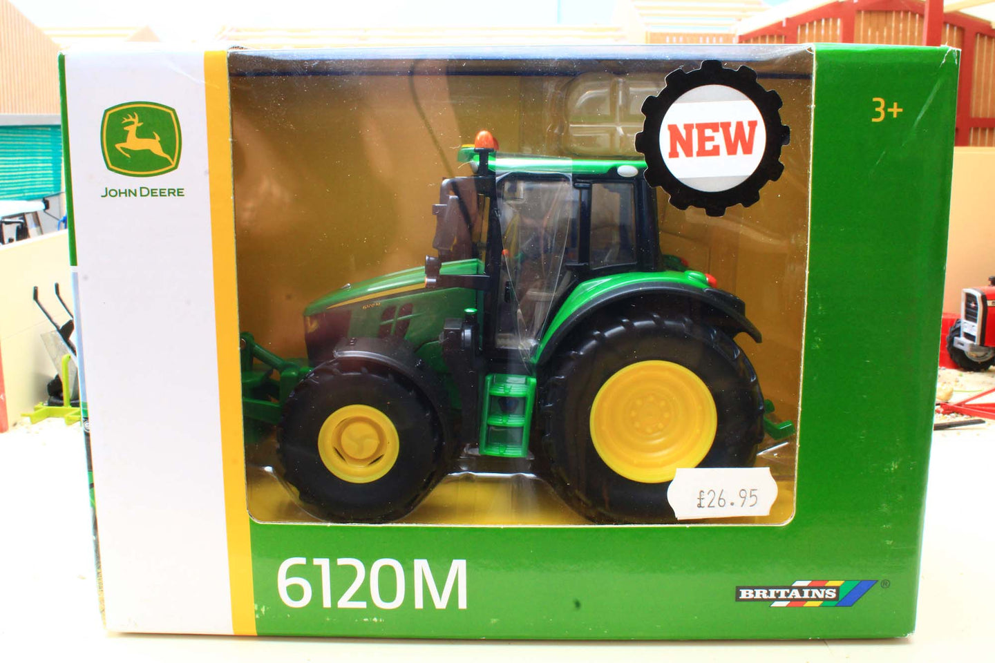 No 2 43248 Britains John Deere 6120M 4WD Tractor - BOX NOT 100%