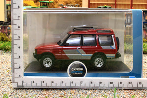 OXF43DS1001 Oxford Diecast 1:43 Scale Land Rover Discovery 1 in Foxfire Red