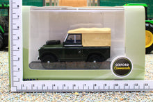 Load image into Gallery viewer, OXF43LR2S008 Oxford Diecast 1:43 Scale Land Rover Series II SWB with Canvas in Bronze Green