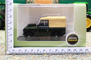 OXF43LR2S008 Oxford Diecast 1:43 Scale Land Rover Series II SWB with Canvas in Bronze Green