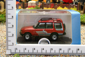 OXF76DS1001 Oxford Diecast 1:76 Scale land Rover Discovery 1 in Foxfire Red