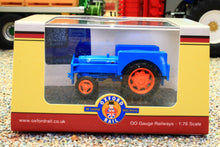 Load image into Gallery viewer, OXF76FTRS001 Oxford Diecast 1:76 Scale Fordson Tractor rail shunter in blue