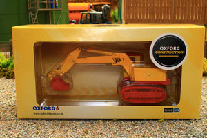 OXF76JCB7001 Oxford Diecast 176 Scale JCB 7 Vintage Swing Shovel on tracks