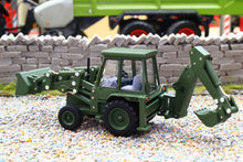 Load image into Gallery viewer, OXF76JCX002 Oxford Diecast 1:76 Scale JCB 3CX Backhoe (1980's) Army Version