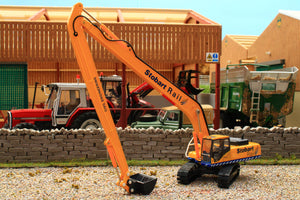 OXF76KOM002 Oxford Diecast 1:76 Scale Komatsu 340 Excavator Stobart Rail