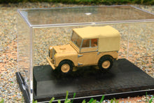 Load image into Gallery viewer, OXF76LAN180008 Oxford Diecast 1:76 Scale Land Rover Series 1 80 inch Sand Colour 34th Light