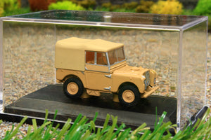 OXF76LAN180008 Oxford Diecast 1:76 Scale Land Rover Series 1 80 inch Sand Colour 34th Light
