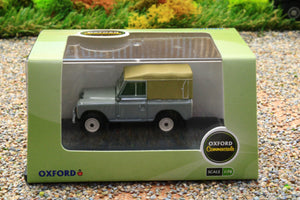 OXF76LR3S003 Oxford Diecast 1:76 scale Land Rover Series III in Med Grey with canvas